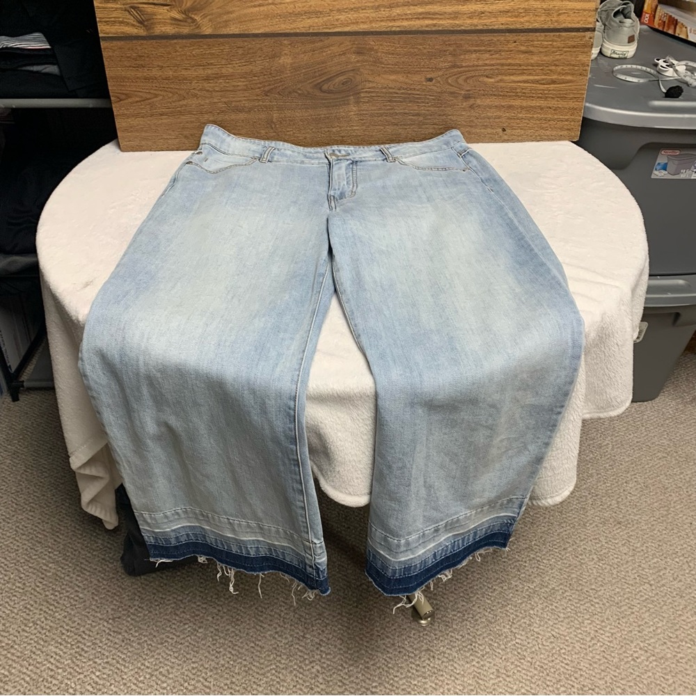 Tribal Light Blue Wide Leg Jeans